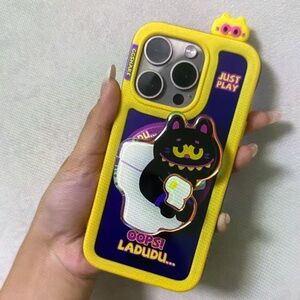 Yellow and Purple Cat Phone Case